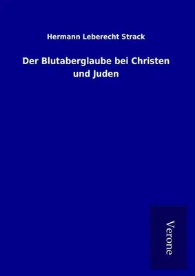 Produktbild von Der Blutaberglaube bei Christen und Juden