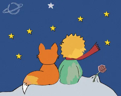 Produktbild von Diamondi - Diamond painting - DER KLEINE PRINZ UND STERNE, 40X50 cm, ohne Keilrahmen