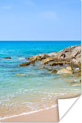 Produktbild von MuchoWow® Poster Strand - Meer - Tropisch - Sommer 120x180 cm - Kunstposter