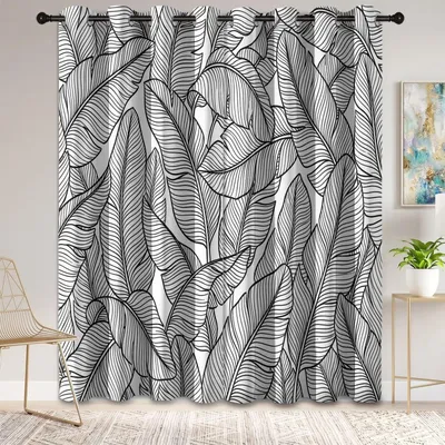 Productafbeelding van Botanisch Verduisteringsgordijnen 220 x 140 cm (Set van 2)