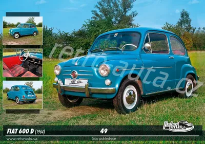 Obrázek produktu pro Pohlednice č. 49 - FIAT 600 D (1964)
