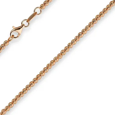 Produktbild von 2,2mm Kette Collier Halskette Kugelkette 750 Gold Rosegold 45cm Goldkette
