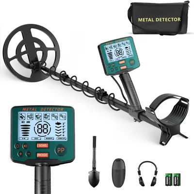 Productafbeelding van Metaaldetector met 26 cm zoekspoel, 5 modi, IP68 waterdicht, geschikt voor schatzoeken