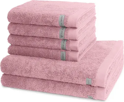 Produktbild von Ross Sinfonie 4 X Handtuch 2 X Duschtuch im Set Hochwertiger Walkfrottee für höchsten Komfort, Flauschiger Griff für angenehmes Hautgefühl, Elegante Bordüre für stilvolle Akzente