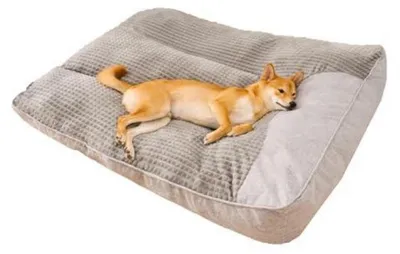 Produktbild von Hundekissen für große Hunde, Haustiermatte, Hundebett, Hellgrau, L 80 x B 64 x H 18 cm