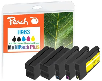 Immagine prodotto di Cartuccia d'inchiostro Peach 6ZC70AE 5 pz. compatibili Nero, Ciano, Magenta, Giallo