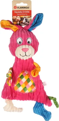 Image de Flamingo Jouet pour chiens Kareau Lapin rose
