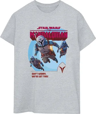Produktbild von Star Wars - "The Mandalorian We've Got This" T-Shirt für Damen BI45829 (L) (Grau)