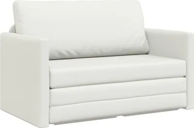 Produktbild von vidaXL Schlafsofa Weiß 124 x 71 x 78 cm Kunstleder
