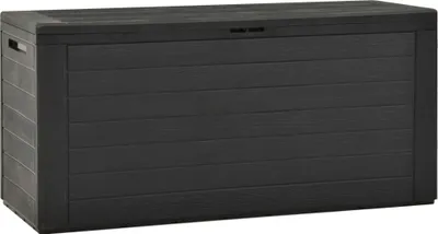Zdjęcie produktu dla Skrzynia ogrodowa Living Store antracyt 116x44x55 cm