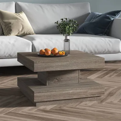Immagine prodotto di The Living Store Tavolino grigio 60x60x35 cm MDF