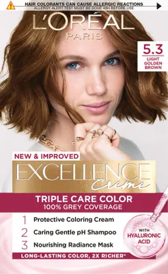 Produktbild von L'Oral Paris Excellence Crme Permanent Hair Color 5.3 Light Golden Brown