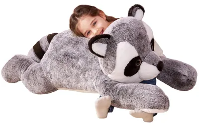 Productafbeelding van Pluche Reuzenwasbeer Speelgoed 78 cm - Schattig Cadeau voor Kinderen
