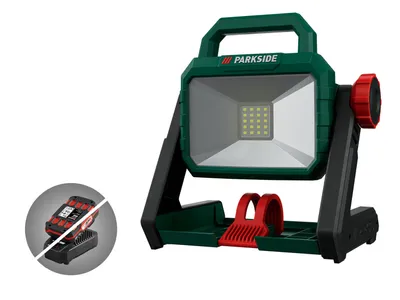 Zdjęcie produktu dla Akumulatorowy reflektor LED PARKSIDE® 20 V "PLSA 20-Li A1", bez akumulatora i ładowarki