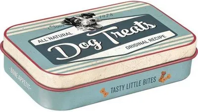 Produktbild von Nostalgic-Art- Leckerli-Dose - PfotenSchild - Dog Treats Blue