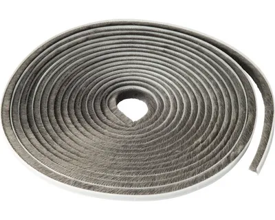 Produktbild von Bürstendichtung klebend grau 8x 7 mm x 6 m