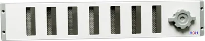 Produktbild von Lüftungsgitter LG 5009 SW Schiebegitter Alu Weiß PVD 500 x90 Zuluft Abluftgitter