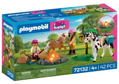 Image de PLAYMOBIL I love horses 72132 Balade a cheval et feu de camp