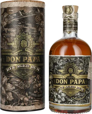 Produktbild von Don Papa Rum Rye Aged 45% Vol. 0,7l in Geschenkbox