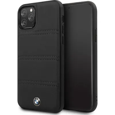 Produktbild von Apple iPhone 11 Pro Max Hülle - Echtleder - BMW Backcover - Schwarz