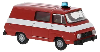 Productafbeelding van Modelauto Skoda 1203, halfbus, brandweerwagen, 1969