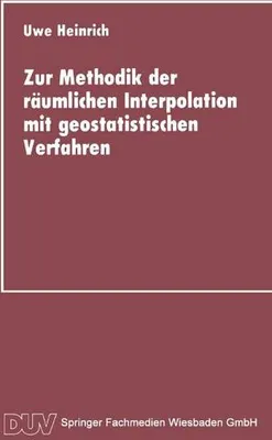 Obrázok produktu pre Zur Methodik der räumlichen Interpolation mit geostatistischen Verfahren