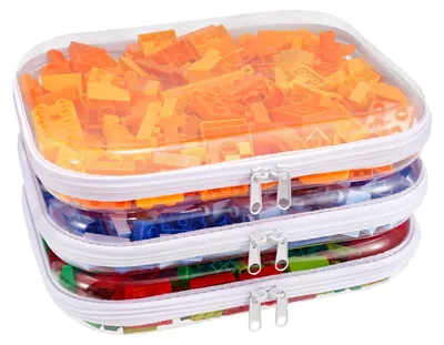 Obrázek produktu pro Průhledné úložné boxy s víkem, sada 3 kusů