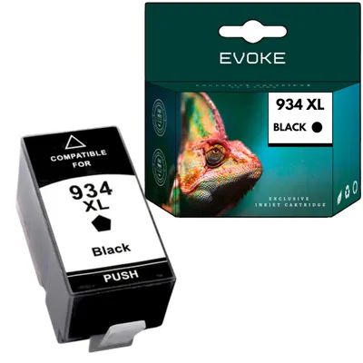 Produktbild von Evoke kompatible Tinte für HP 934XL HP934 C2P23AE Schwarz 55 ml 2150 Seiten OfficeJet 6812 6815 6820 6822 6825; OfficeJet Pro 6230 6235 6239 6830 6835
