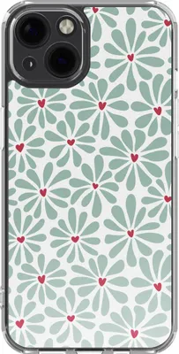 Image de étui imoshion Design pour l'Apple iPhone 13 - Bloom Love Sage Green