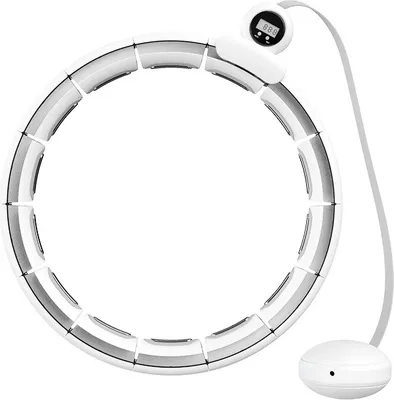 Produktbild von Smart Hula Hoop Reifen Erwachsene, 20 Segments Verstellbare Fitness Hula Hoop Reifen mit Gewicht Zähler, Leise