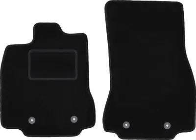 Immagine prodotto di Wielganizator tappetini auto velours anteriori adatto per Toyota Prius II (2003-2010, hatchback) neri, set 2 pz, con fissaggi