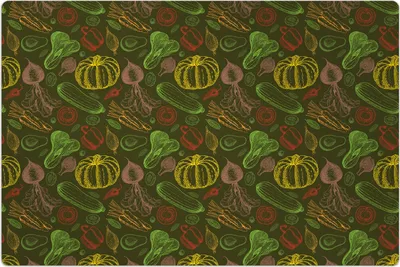 Produktbild von Küchenmatte 100x150 cm Vinylmatte Bodenmatte Dekoration -Gemüse