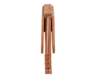 Produktbild von LC Garden »Riva« Teak Klapptisch oval 60/120x60x75cm einklappbar