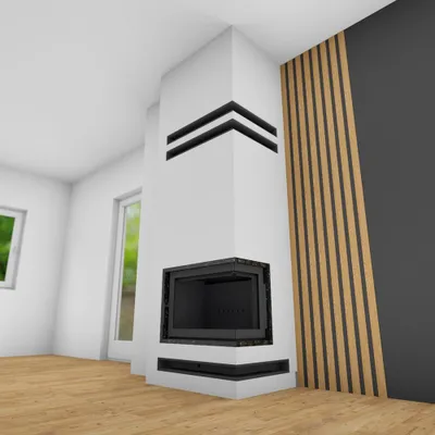 Obrázok produktu pre Krbový Mriežkový Roh 3 Ks 547X766X90 Kpl