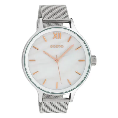 Produktbild von Oozoo Damen Metallarmband Uhr Timepieces silber Analog Quarzuhr UOC10230