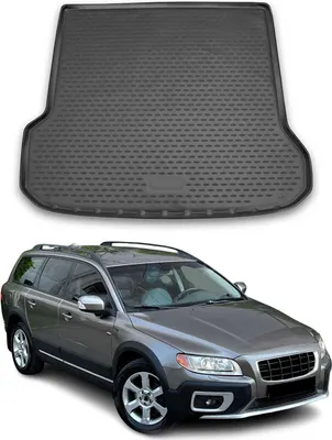 Image de Tapis de coffre pour Volvo XC70 2007-2021 Caoutchouc TPE Noir