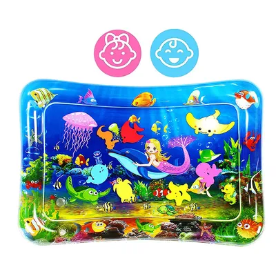 Produktbild von Wassermatte Baby,Baby Spielzeuge 3 6 9 Monate Aufblasbare Wasserspielmatte Baby,Auslaufsichere Sicherheit Ist Sensorisches Spielzeug für Baby Frühe Entwicklung Aktivitätszentren (27'' x 20'')