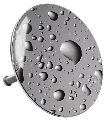 Produktbild von Badewannenstöpsel Dewdrop, Stöpsel für Badewannen, deckt den gesamten Abflussbereich ab, universell mit Motiv