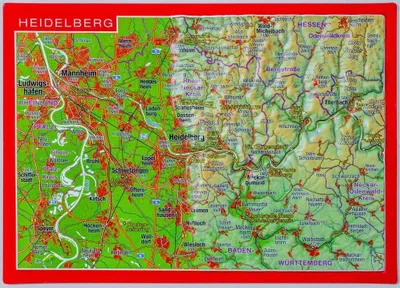 Produktbild von Reliefpostkarte Heidelberg
