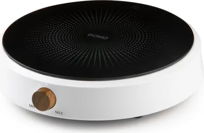 Zdjęcie produktu dla Domo DO30112IP, Czarny, Biały, Blat, 28 cm, Płyta indukcyjna bezstrefowa, 1 stref(y), 1 stref(y)