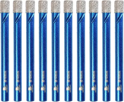 Produktbild von Diamantbohrer 6 mm, 10 Stück, Länge 65 mm, für Fliesen