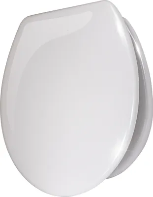 Produktbild von WC Sitz Toilettensitz mit Absenkautomatik Duroplast Klodeckel Klositz , Motiv:Weiß