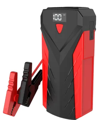 Image de Démarreur de secours portable pour voiture, courant de crête de 600 A, capacité de 22 800 mAh