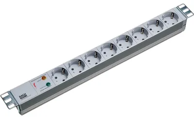 Produktbild von BACHMANN 19" Steckdosenleiste 8-fach mit ÜS ohne Schalter