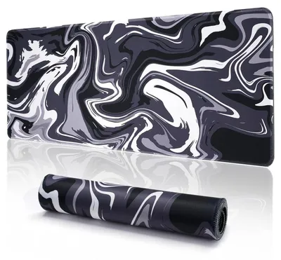 Image de Tapis de souris gaming XL, dimensions 800 x 300 x 3 mm, avec base en caoutchouc antidérapante et revêtement résistant à l'eau