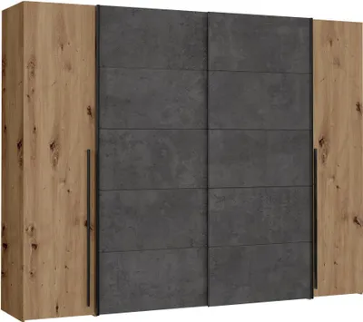 Produktbild von Kleiderschrank >Nadiya< in Artisan Eiche - 270.3x210x61.2cm (BxHxT)