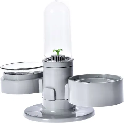 Produktbild von HiPet® automatischer Futterspender und Trinkbrunnen für Haustiere 380-580ml