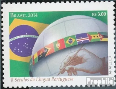 Produktbild von Briefmarken Brasilien 2014 Mi 4157 (kompl.Ausg.) postfrisch 800 J. portug. Sprache