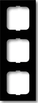 Image de Cadre Busch-Jaeger, triple, Future Linear, noir mat, 1 pièce.