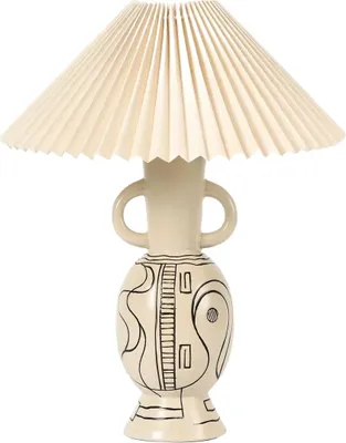 Produktbild von HOMLA TETA Keramik-Tischlampe 35,5x35,5x44 cm